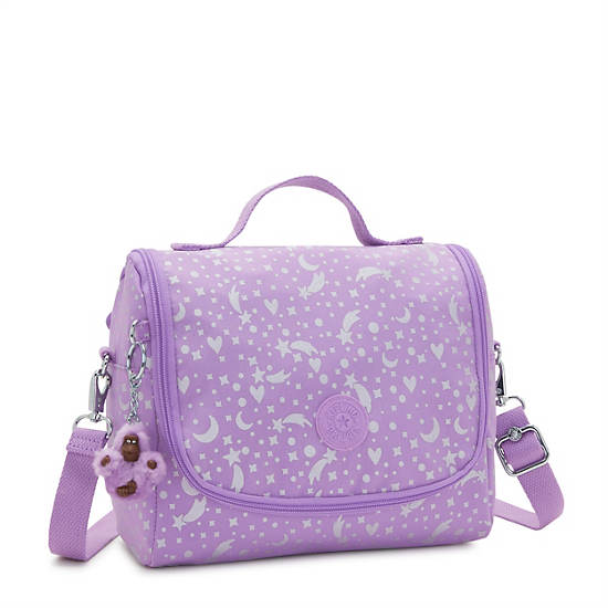 Kipling New Kichirou Printed Lunch Bag Tassen Paars | België 1280KO